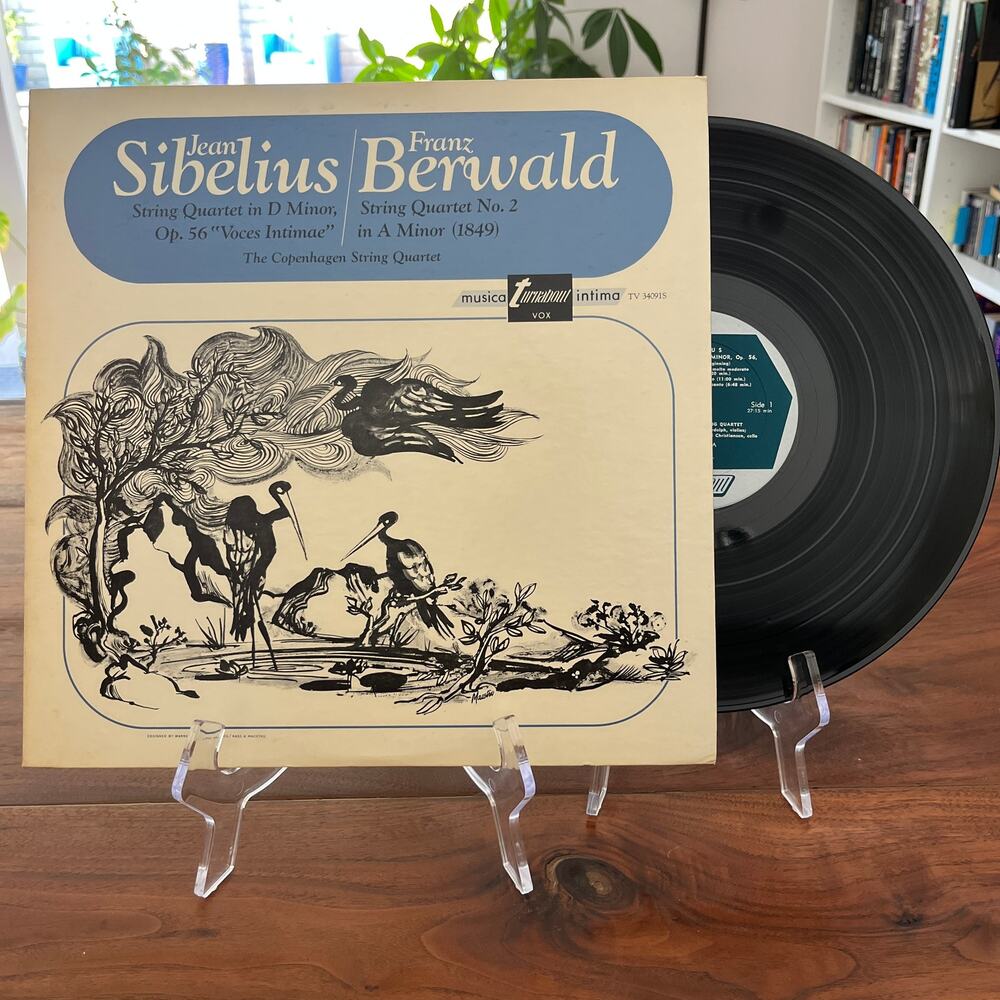 Jean Sibelius Franz Berwald String Quartet In D Minor Op. 56 LP Turnabout 34091S